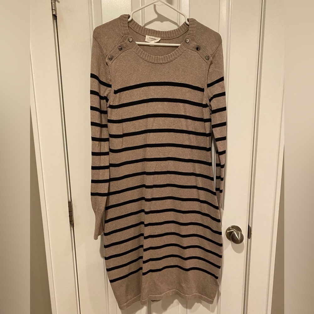 Seraphine Stripped Sweater Dress Size Small